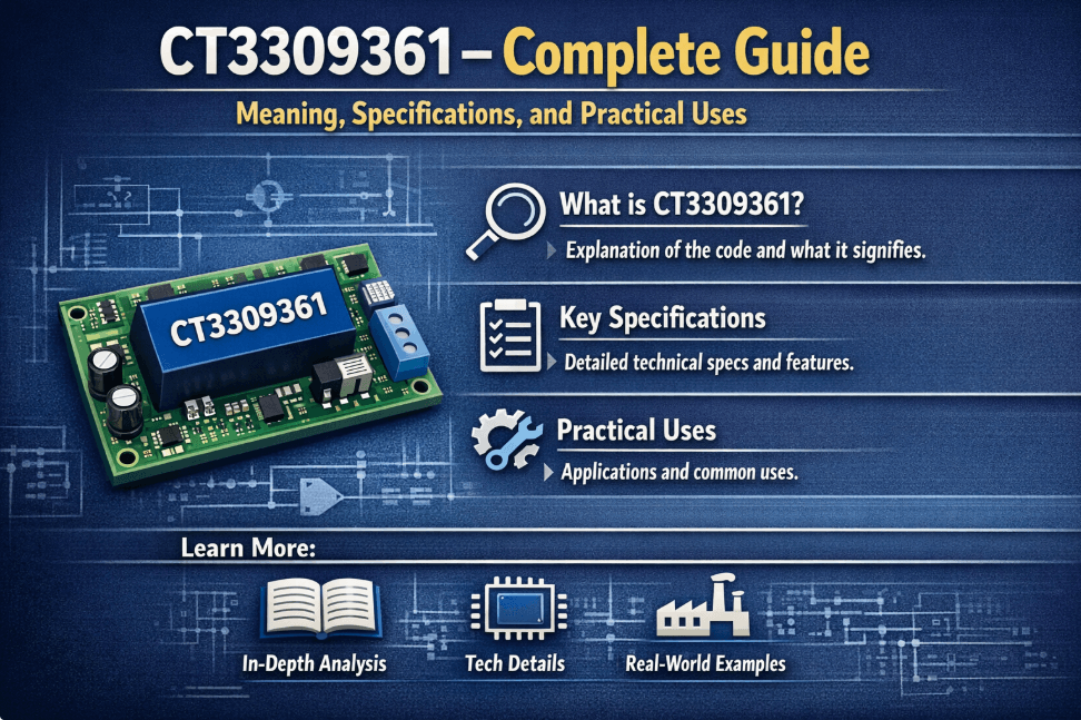 CT3309361: Complete Guide, Meaning, Specifications, and Practical Uses